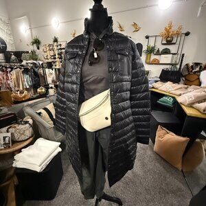 NWT Gold or Blk Quilted Eton Goose Down Shirt Long Shirt = Cotes of London